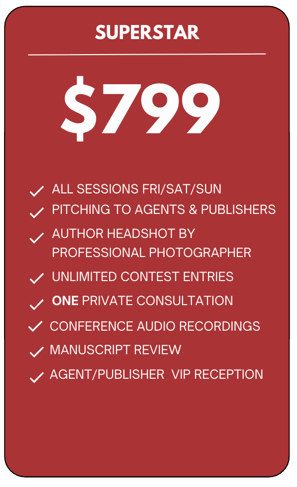 WRITERCON SUPERSTAR PACKAGE